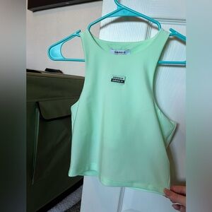 Adidas Women's Light Green Bra Tank Top Size Small